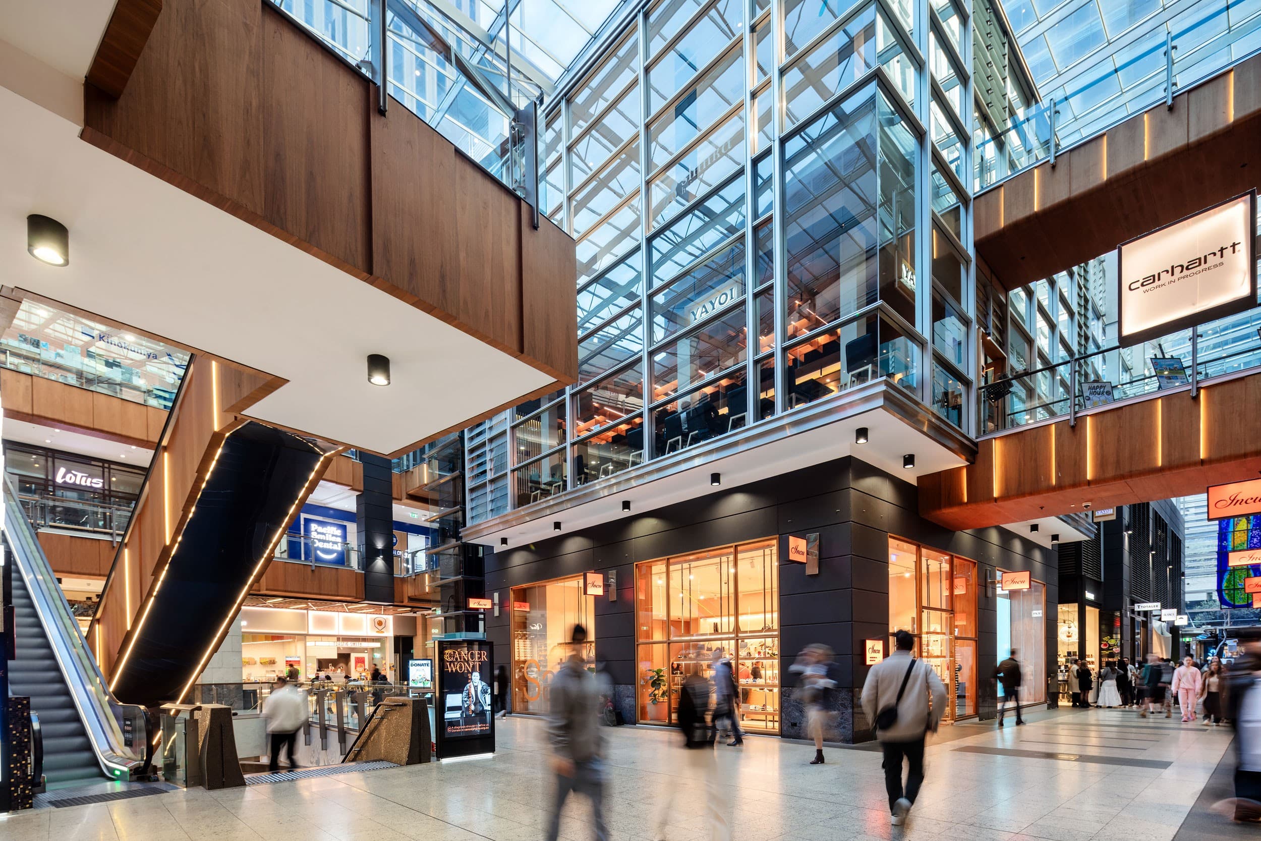 Interior shot of centre